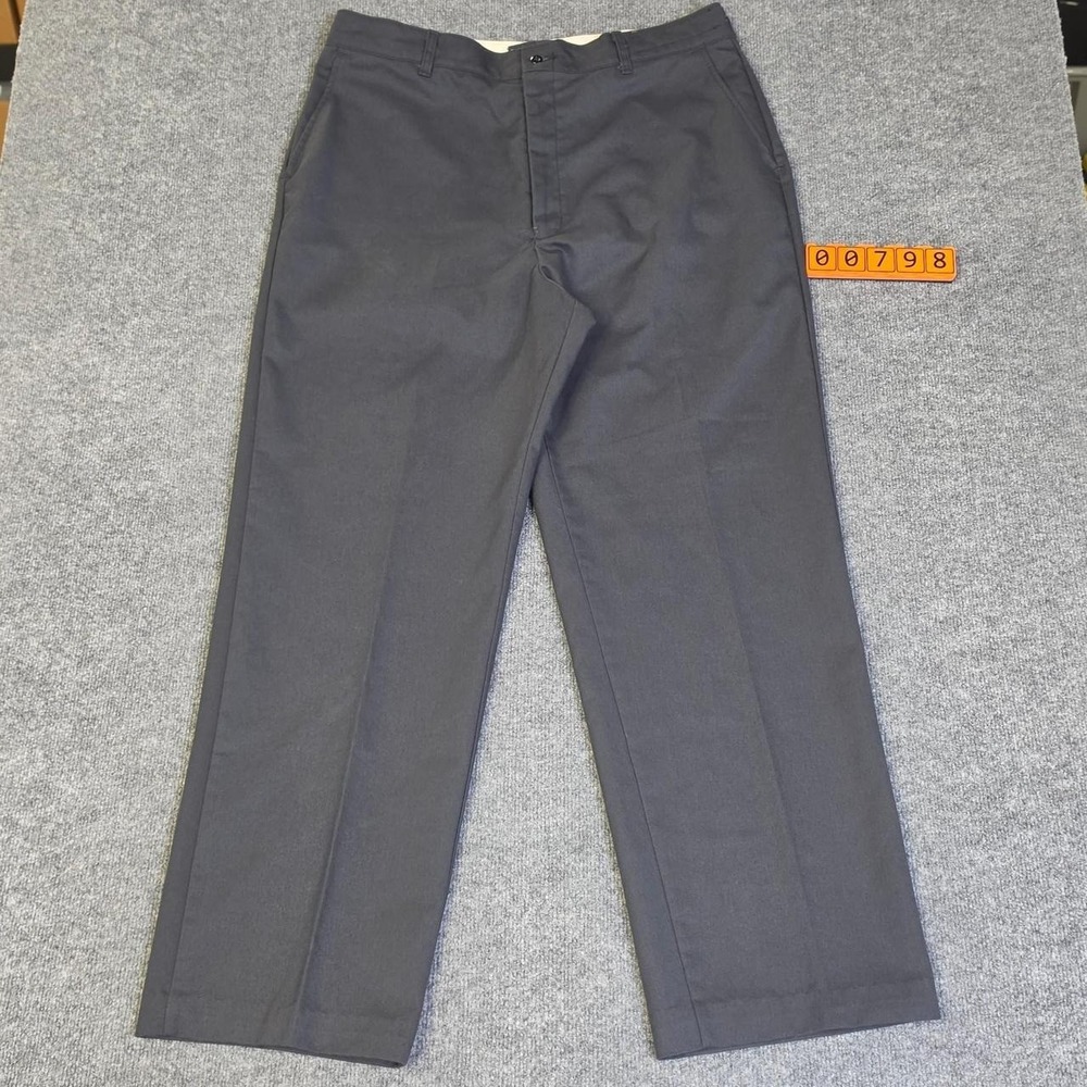 Red Kap Gray Polyester & Cotton Pants Size 38